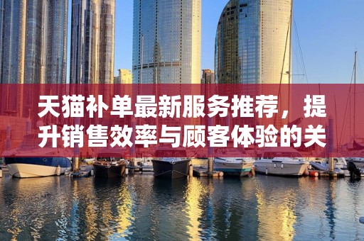 天猫补单最新服务推荐，提升销售效率与顾客体验的关键策略
