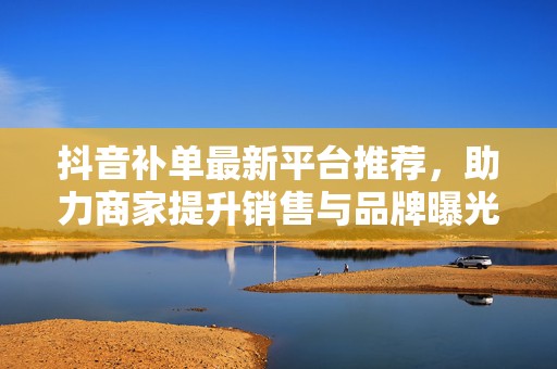 抖音补单最新平台推荐，助力商家提升销售与品牌曝光