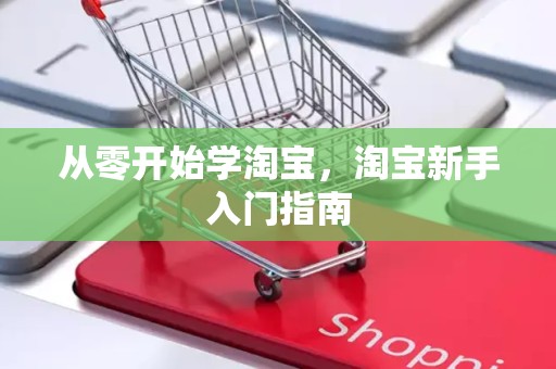 从零开始学淘宝，淘宝新手入门指南
