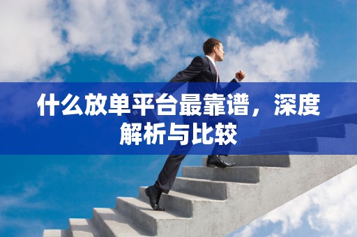 什么放单平台最靠谱，深度解析与比较