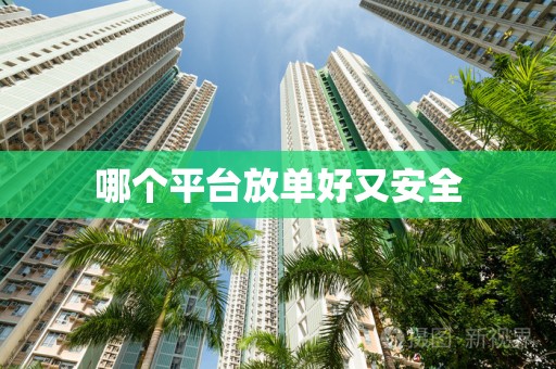 哪个平台放单好又安全