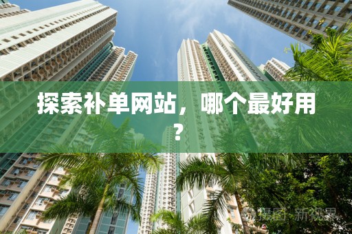 探索补单网站，哪个最好用？