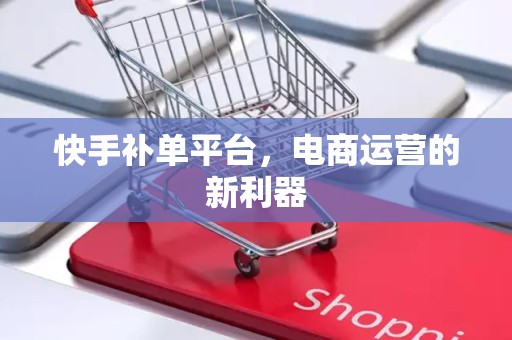 快手补单平台，电商运营的新利器