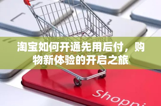 淘宝如何开通先用后付，购物新体验的开启之旅