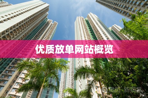 优质放单网站概览