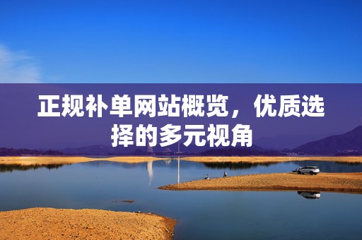 正规补单网站概览，优质选择的多元视角