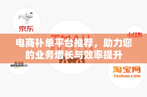 电商补单平台推荐，助力您的业务增长与效率提升