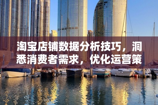 淘宝店铺数据分析技巧，洞悉消费者需求，优化运营策略