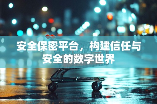 安全保密平台，构建信任与安全的数字世界