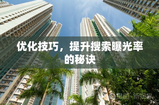 优化技巧，提升搜索曝光率的秘诀