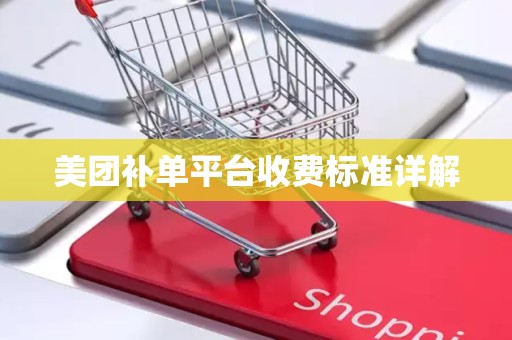 美团补单平台收费标准详解