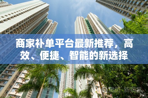 商家补单平台最新推荐，高效、便捷、智能的新选择