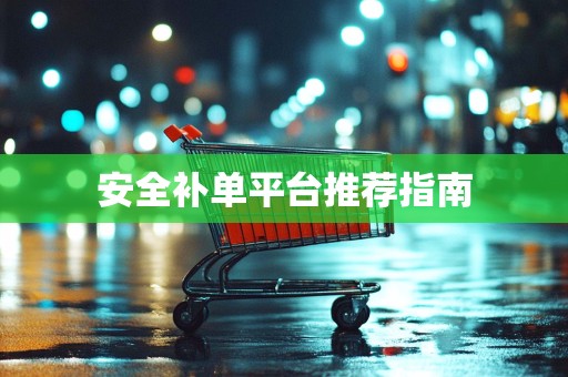 安全补单平台推荐指南