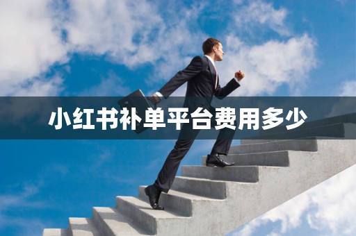 小红书补单平台费用多少