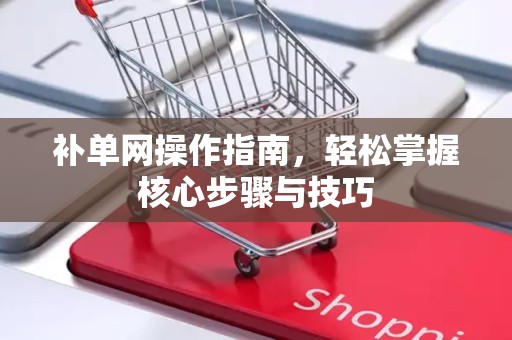 补单网操作指南，轻松掌握核心步骤与技巧