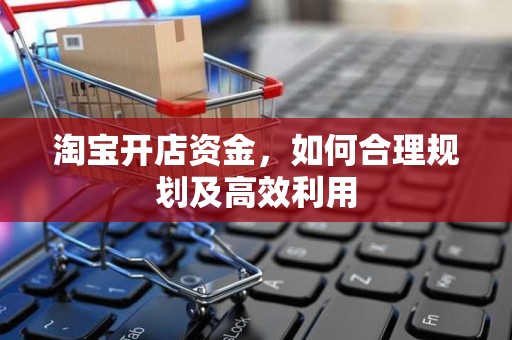 淘宝开店资金，如何合理规划及高效利用
