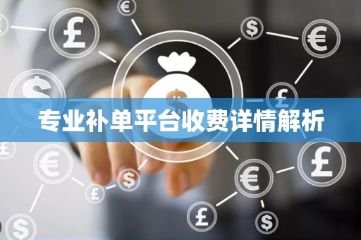 专业补单平台收费详情解析
