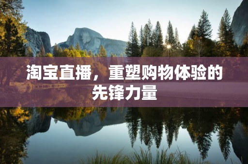 淘宝直播，重塑购物体验的先锋力量