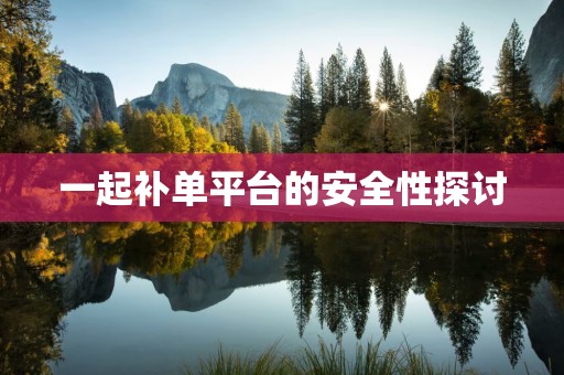 一起补单平台的安全性探讨