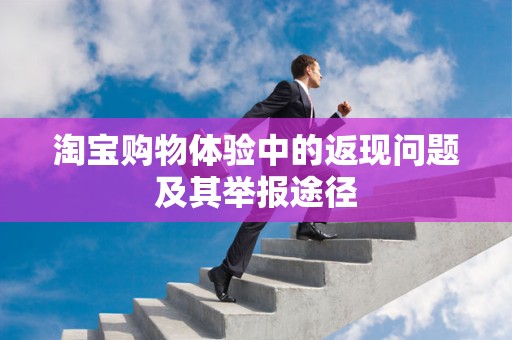 淘宝购物体验中的返现问题及其举报途径