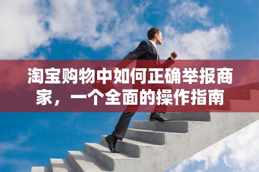 淘宝购物中如何正确举报商家，一个全面的操作指南