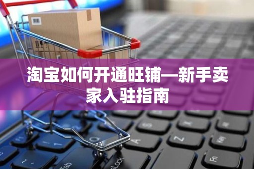 淘宝如何开通旺铺—新手卖家入驻指南