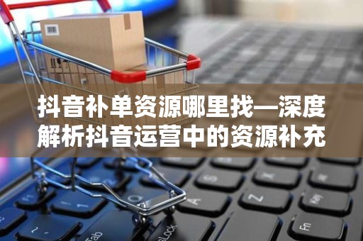 抖音补单资源哪里找—深度解析抖音运营中的资源补充策略