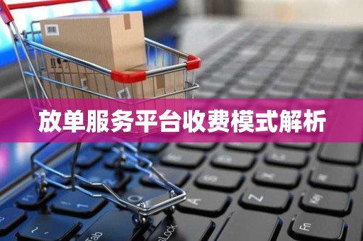 放单服务平台收费模式解析