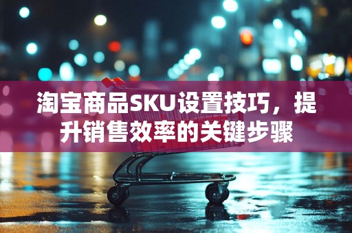 淘宝商品SKU设置技巧，提升销售效率的关键步骤