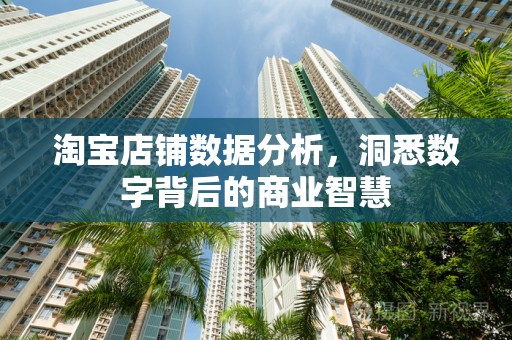 淘宝店铺数据分析，洞悉数字背后的商业智慧