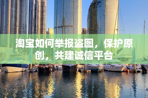 淘宝如何举报盗图，保护原创，共建诚信平台