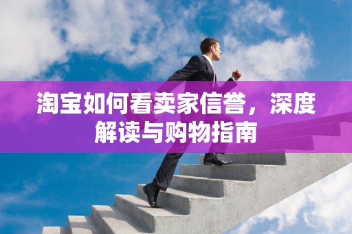 淘宝如何看卖家信誉，深度解读与购物指南