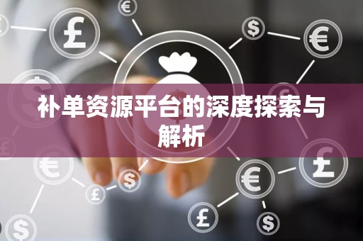 补单资源平台的深度探索与解析