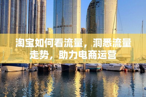 淘宝如何看流量，洞悉流量走势，助力电商运营