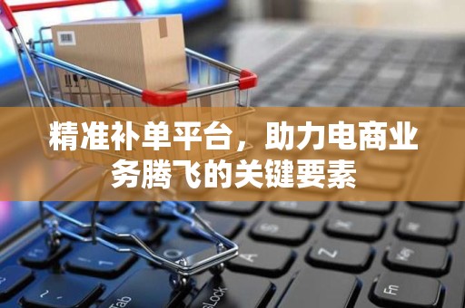 精准补单平台，助力电商业务腾飞的关键要素