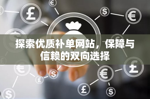 探索优质补单网站，保障与信赖的双向选择