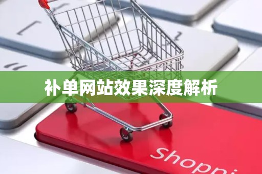 补单网站效果深度解析