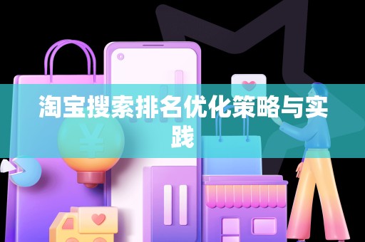 淘宝搜索排名优化策略与实践