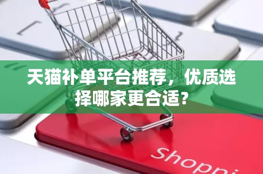 天猫补单平台推荐，优质选择哪家更合适？