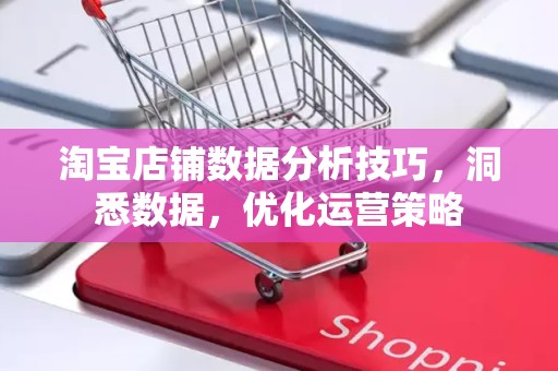 淘宝店铺数据分析技巧，洞悉数据，优化运营策略