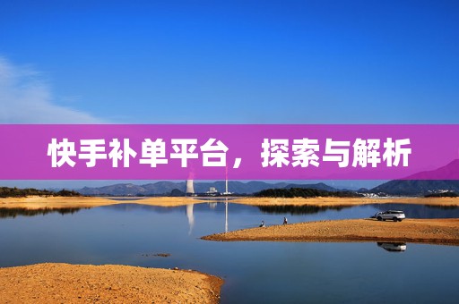 快手补单平台，探索与解析