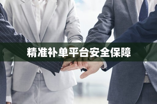 精准补单平台安全保障