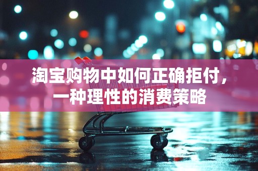 淘宝购物中如何正确拒付，一种理性的消费策略