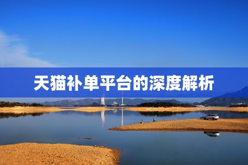 天猫补单平台的深度解析