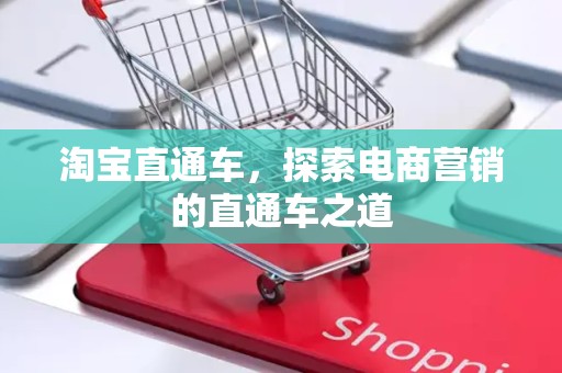 淘宝直通车，探索电商营销的直通车之道