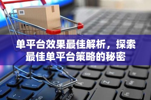 单平台效果最佳解析，探索最佳单平台策略的秘密