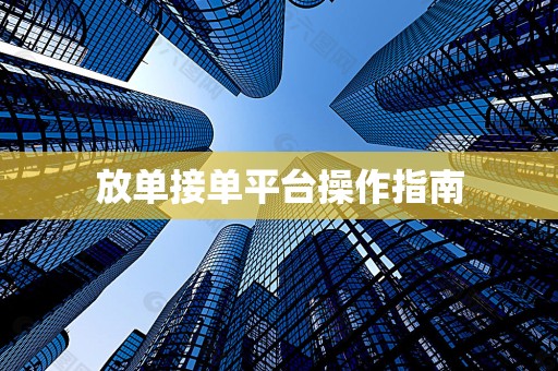 放单接单平台操作指南