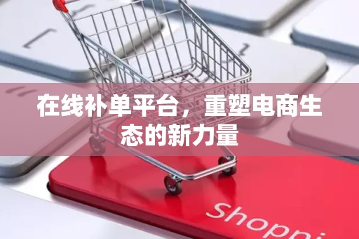 在线补单平台，重塑电商生态的新力量