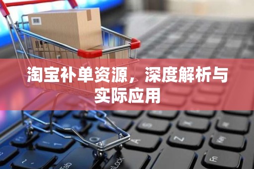 淘宝补单资源，深度解析与实际应用