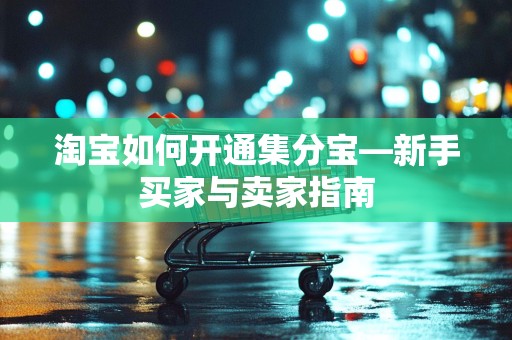 淘宝如何开通集分宝—新手买家与卖家指南